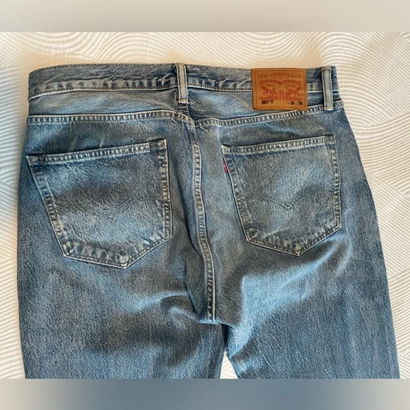 Levi’s 501 Taper Fit Jeans - Light / Stone Wash - 34 / 34 - Picture 7 of 7